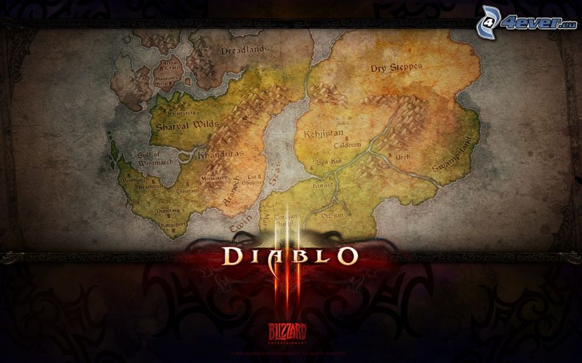 Diablo 3, Karte