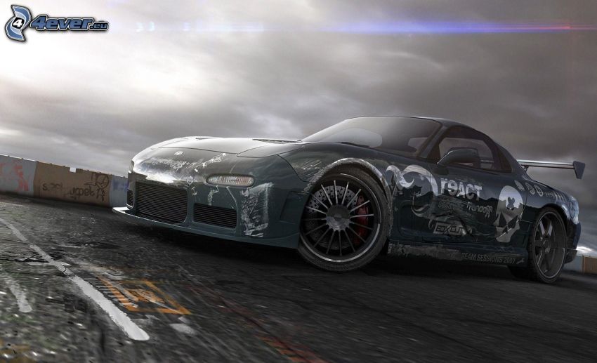 Need For Speed, Sportwagen, gezeichnetes Auto