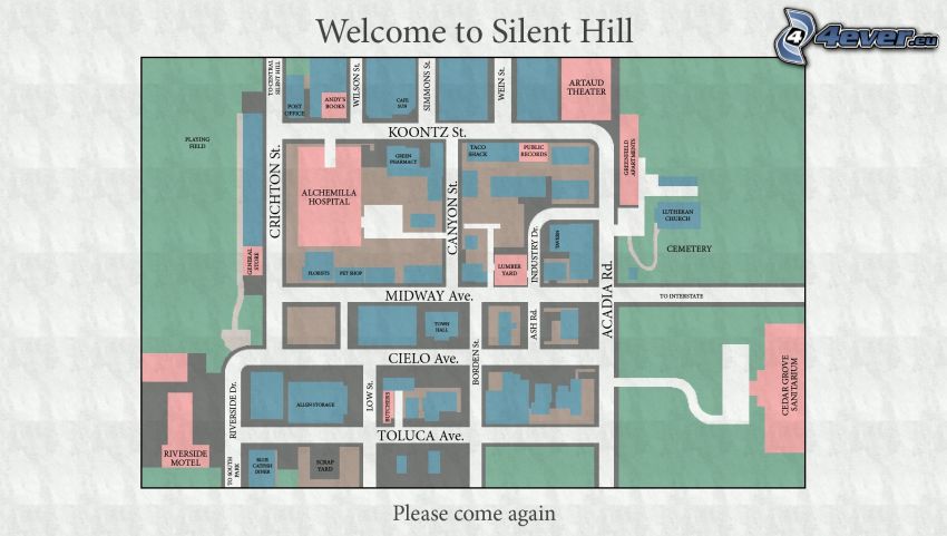 Silent Hill, Karte