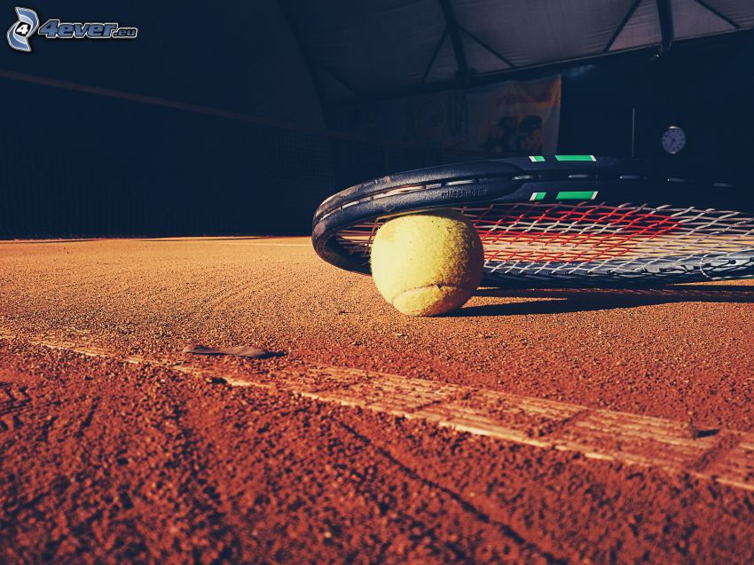 Tennisball, Tennisschläger, Tennisplätze