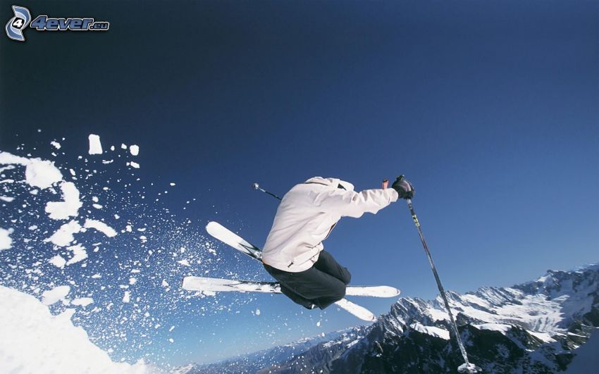 Extrem-Skifahren, Skisprung