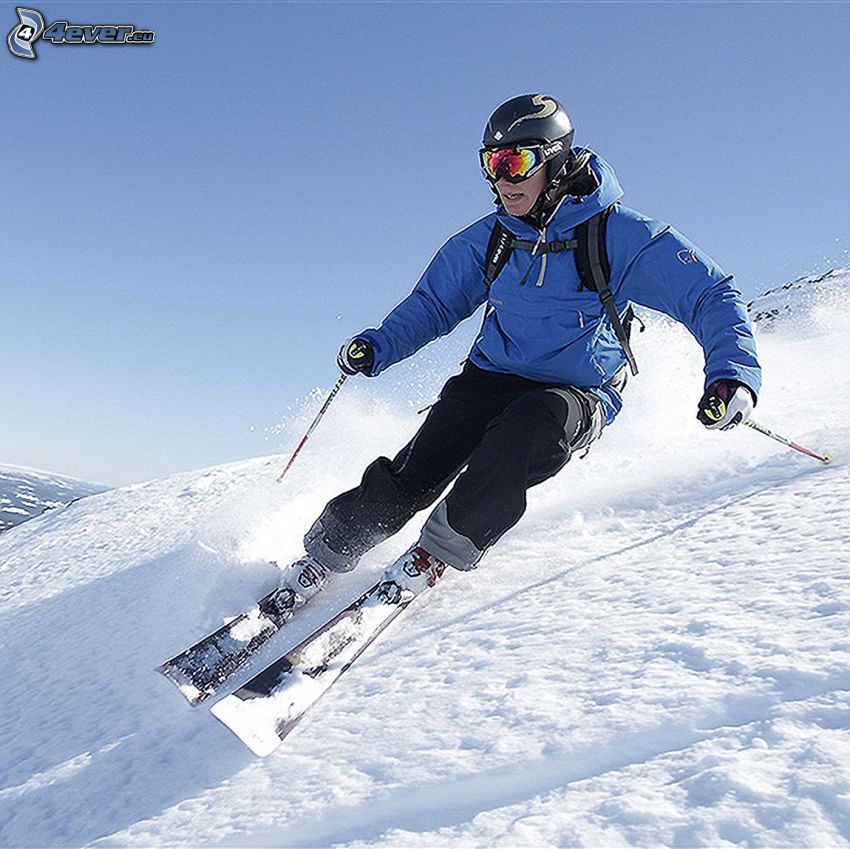 Skifahren, Skifahrer, Schnee