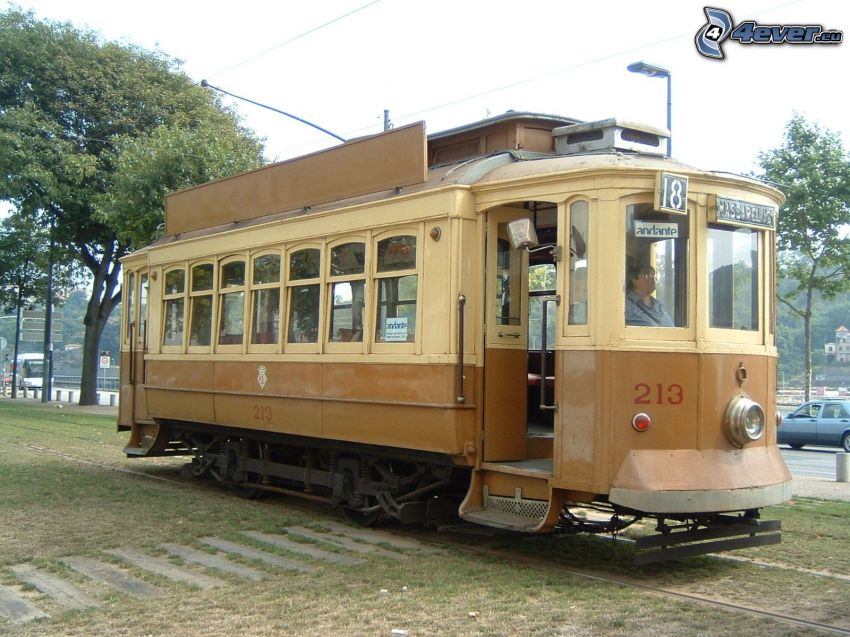 alte Straßenbahn
