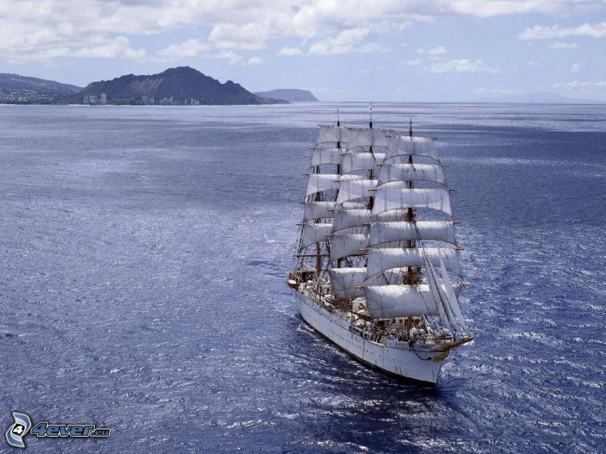 Sørlandet, Segelschiff, Meer