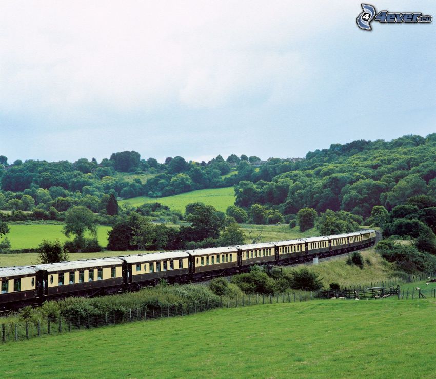 Orient Express, Englisch Landschaft, Pullman