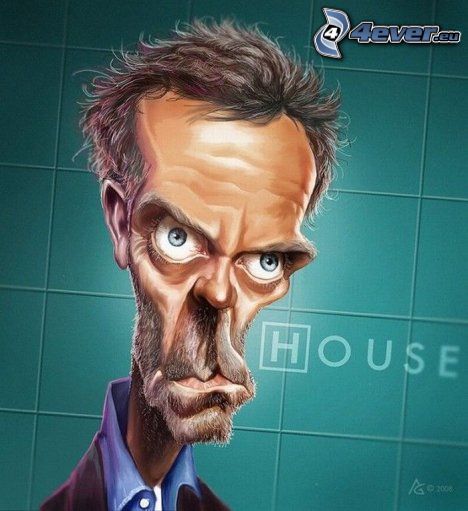 Dr. House, Karikatur