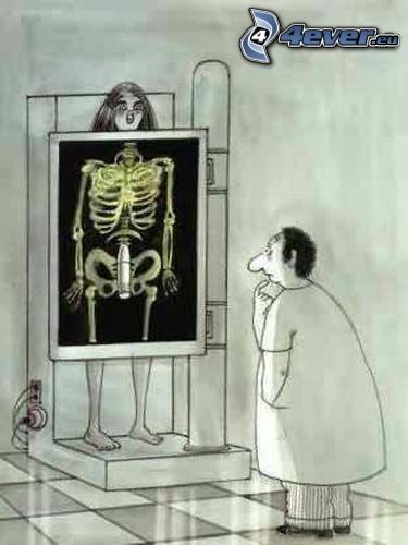 Röntgen, vibrator, Cartoon