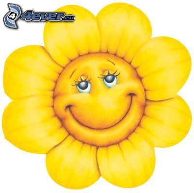 Blume, Lächeln