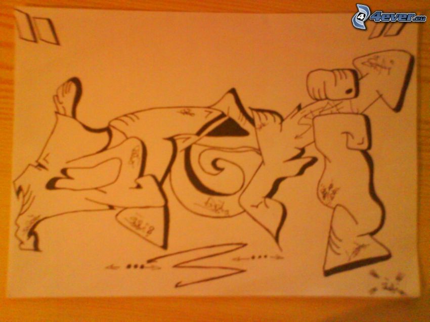 Graffiti, Zeichnung