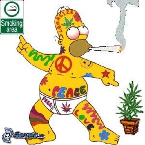 Homer Simpson, Marihuana