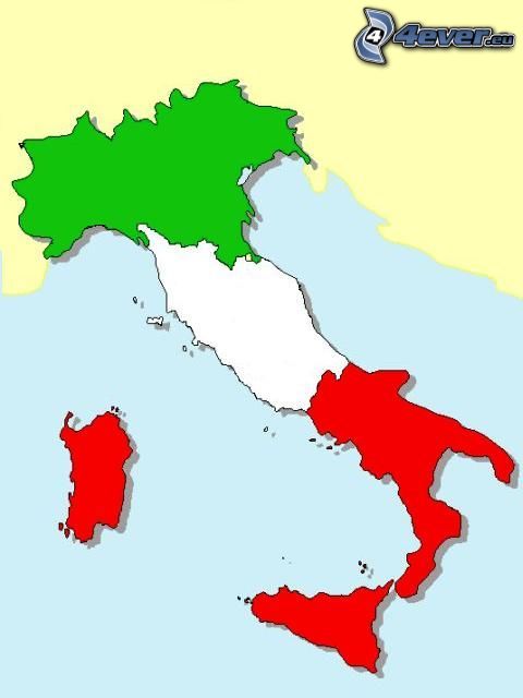 Italien, Italia, Karte