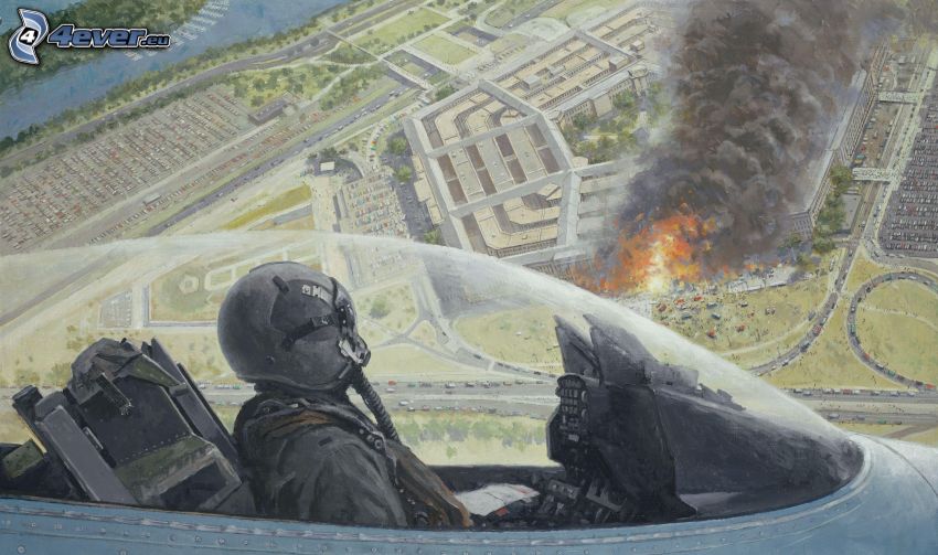 Jagdflugzeug, Pilot, Explosion