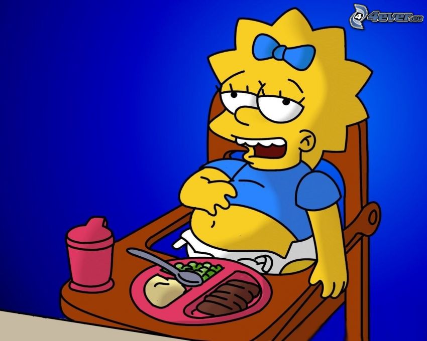 Maggie Simpson, Die Simpsons, Cartoon