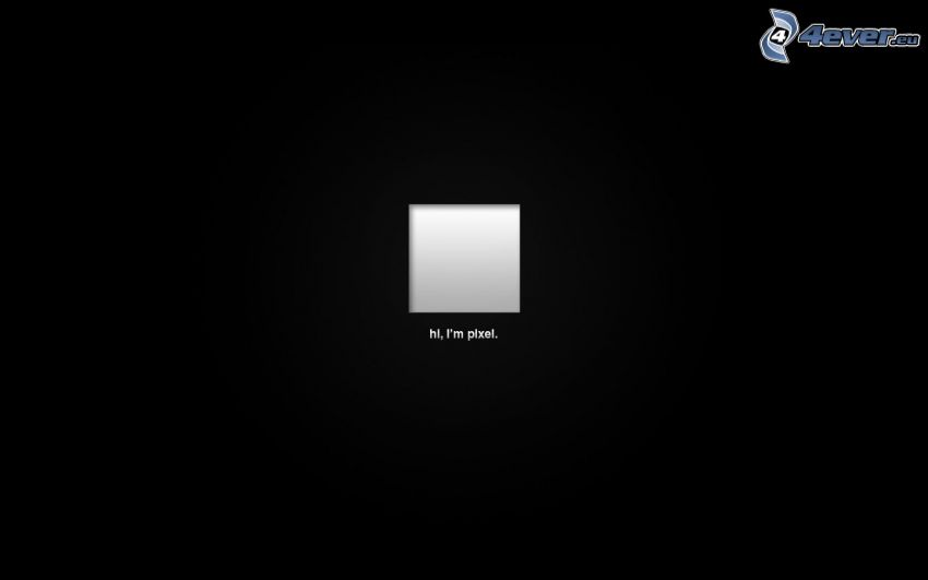 pixel, schwarzem Hintergrund