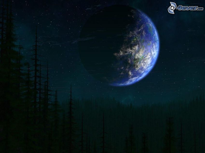 Planet, Wald, Sci-fi