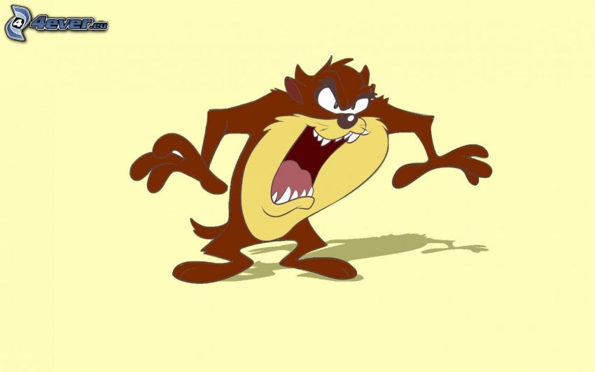 Tasmanische Teufel, cartoon Figur