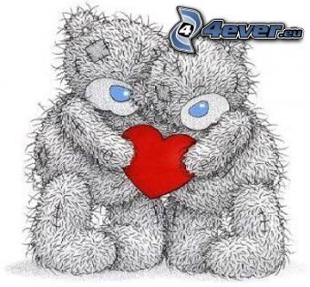 Teddybär mit Herz, Teddybären, Liebe