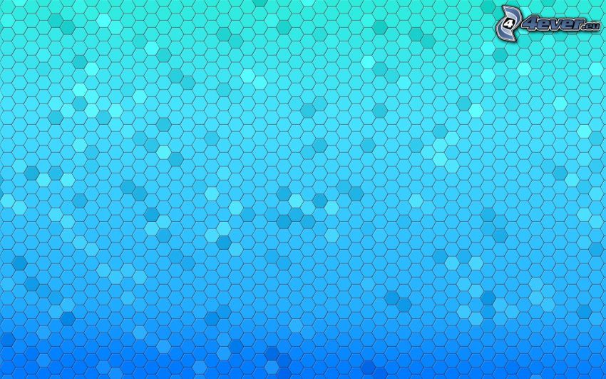 hexagoner, blå bakgrund