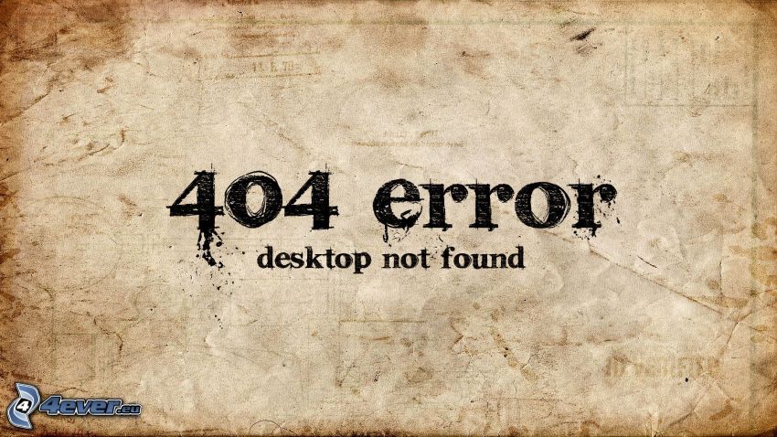 404 error, fel