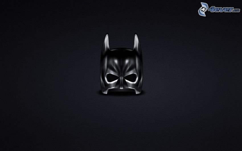 Batman, mask, svart bakgrund
