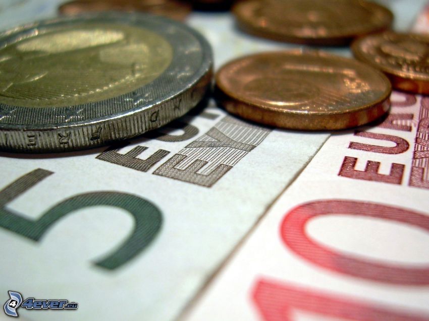 euro, mynt, sedlar