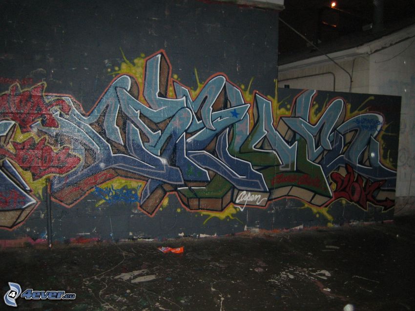 graffiti, vägg