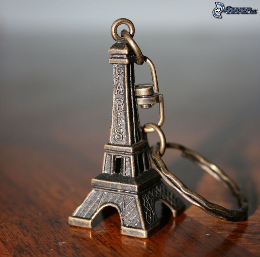 nyckelring, Eiffeltornet, accessoar