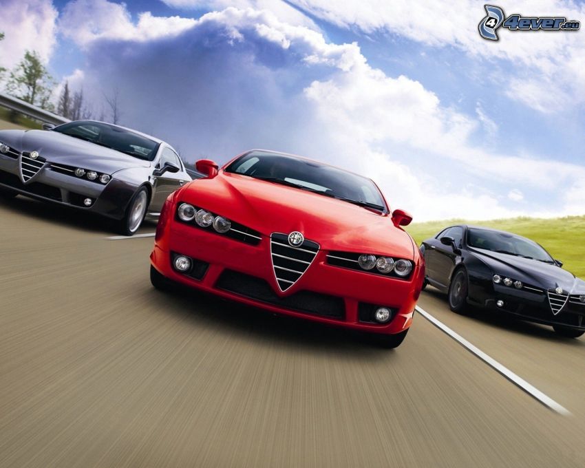 Alfa Romeo, väg, fart