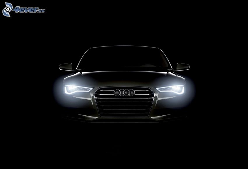 Audi A7, frontgaller, ljus