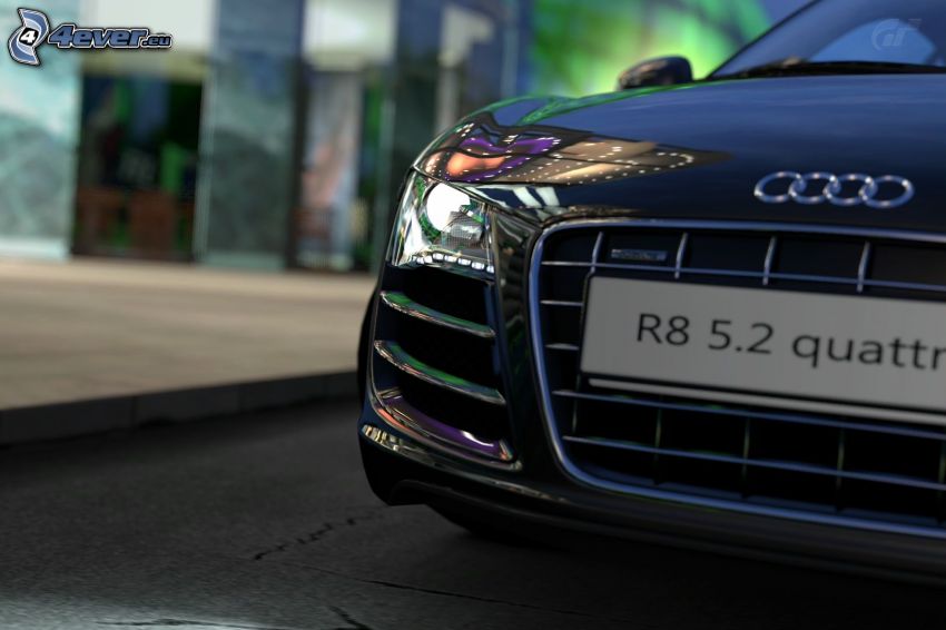 Audi R8, strålkastare