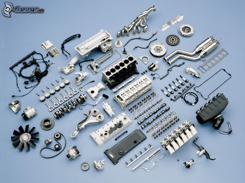 BMW M3, komponenter, motor