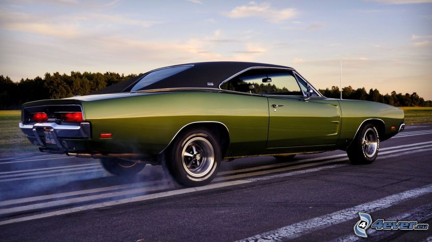 Dodge Charger, burnout