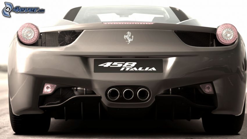 Ferrari 458 Italia, avgasrör