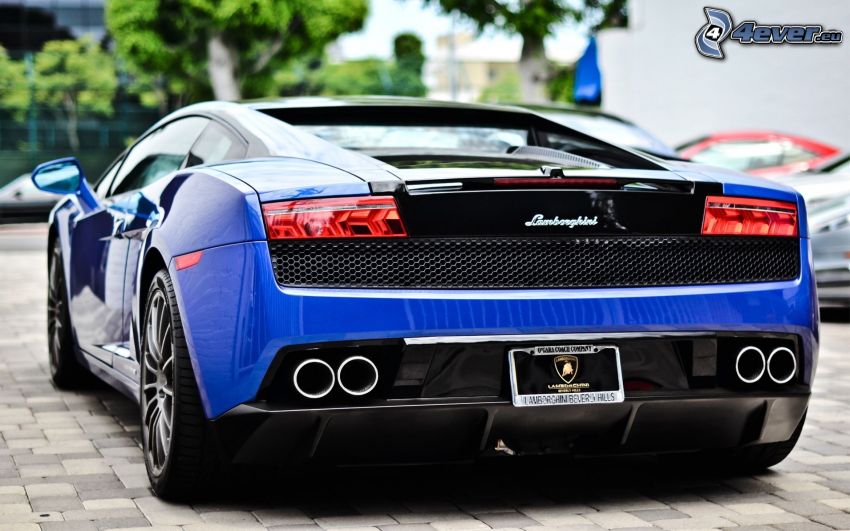 Lamborghini Gallardo, avgasrör, bakljus