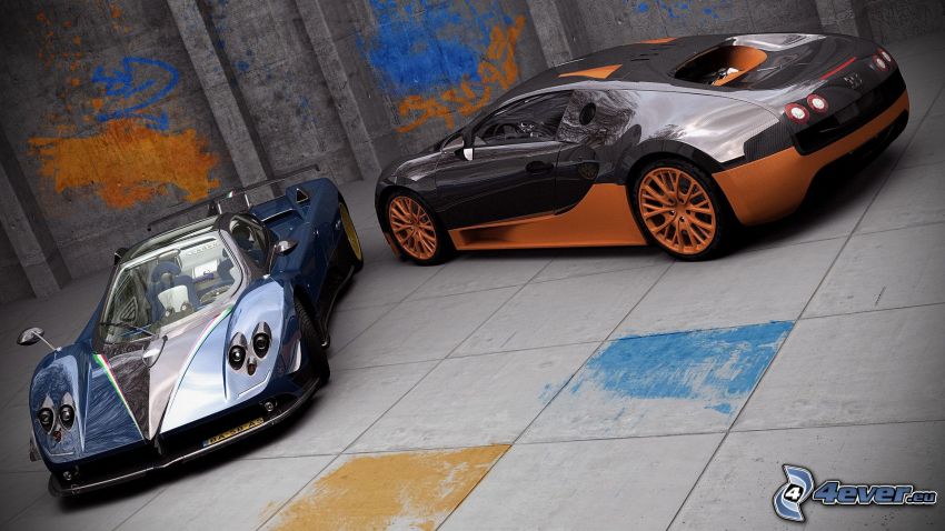 Pagani Zonda, Bugatti Veyron