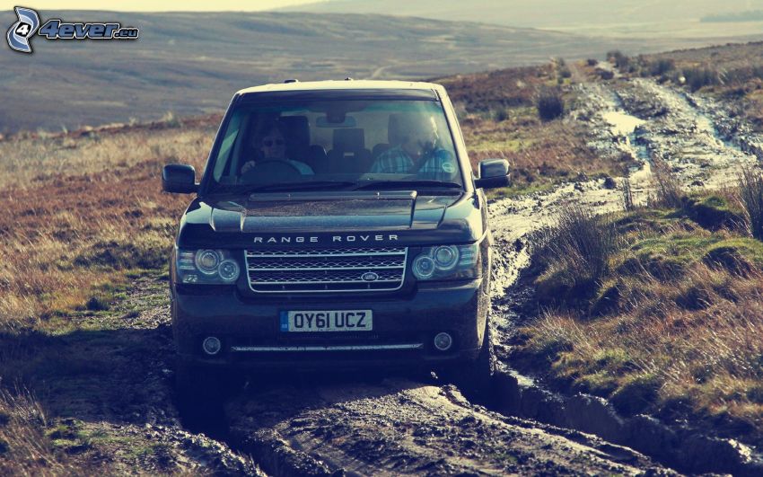 Range Rover, terräng, lera