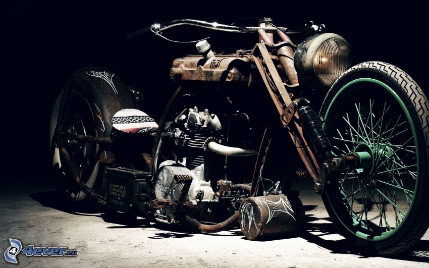 gammal motorcykel
