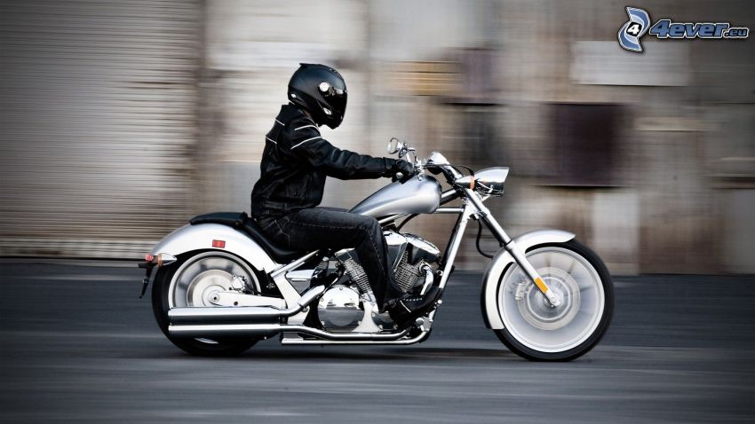 Honda VT1300CX, motorcykelförare, fart