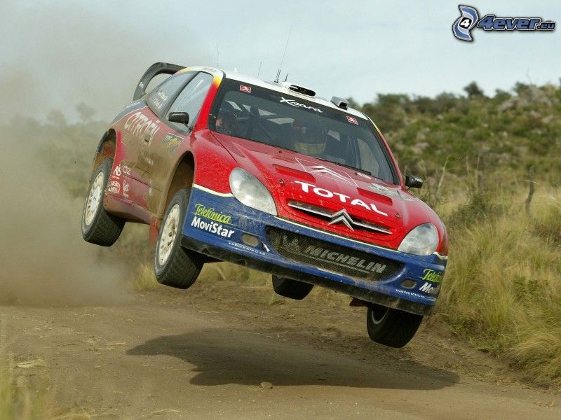Citroën WRC, rally, hopp