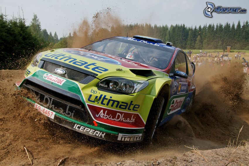 Ford Focus, drifting, rally