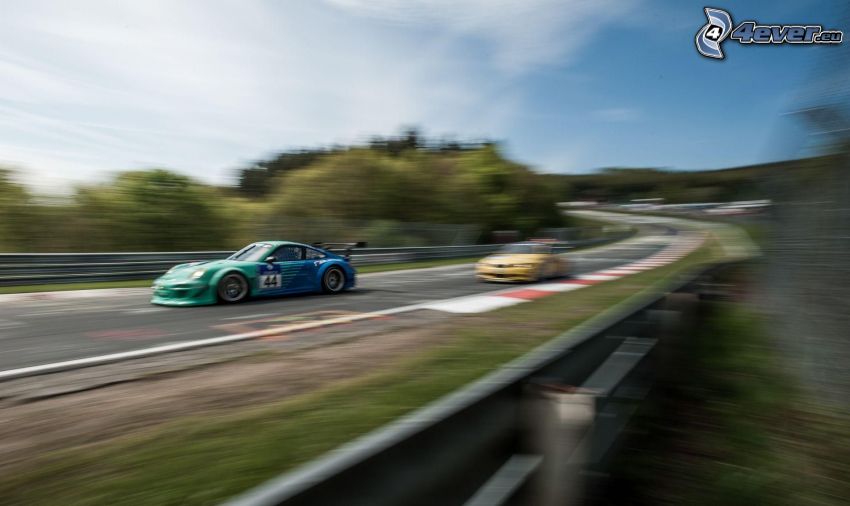 Porsche GT3R, lopp, fart, racerbana