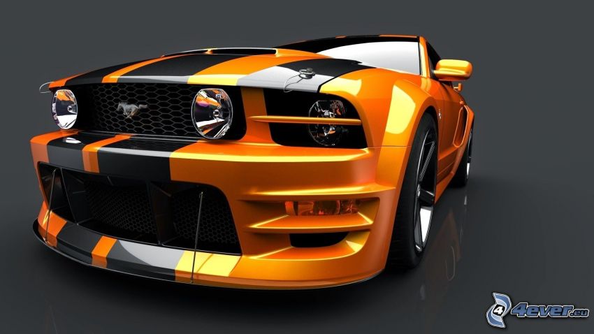 Ford Mustang, frontgaller, tuning