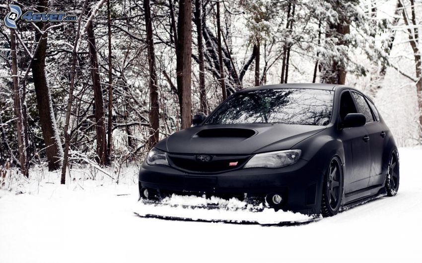 Subaru Impreza WRX STi, tuning, snö