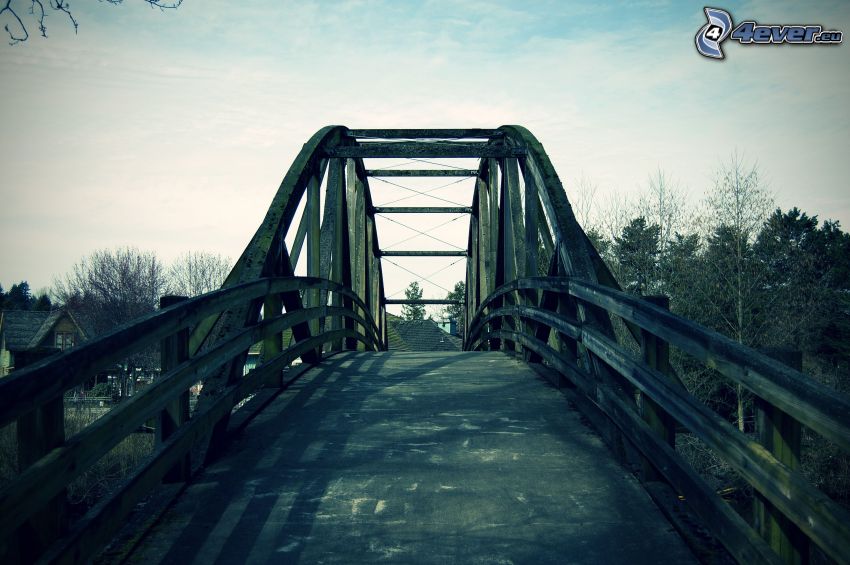 Bothell Bridge, träbro