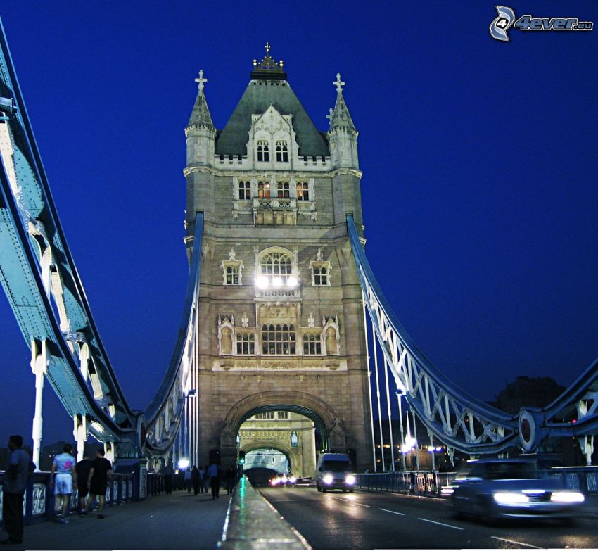 Tower Bridge, natt