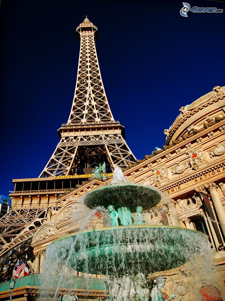 Eiffeltornet, fontän