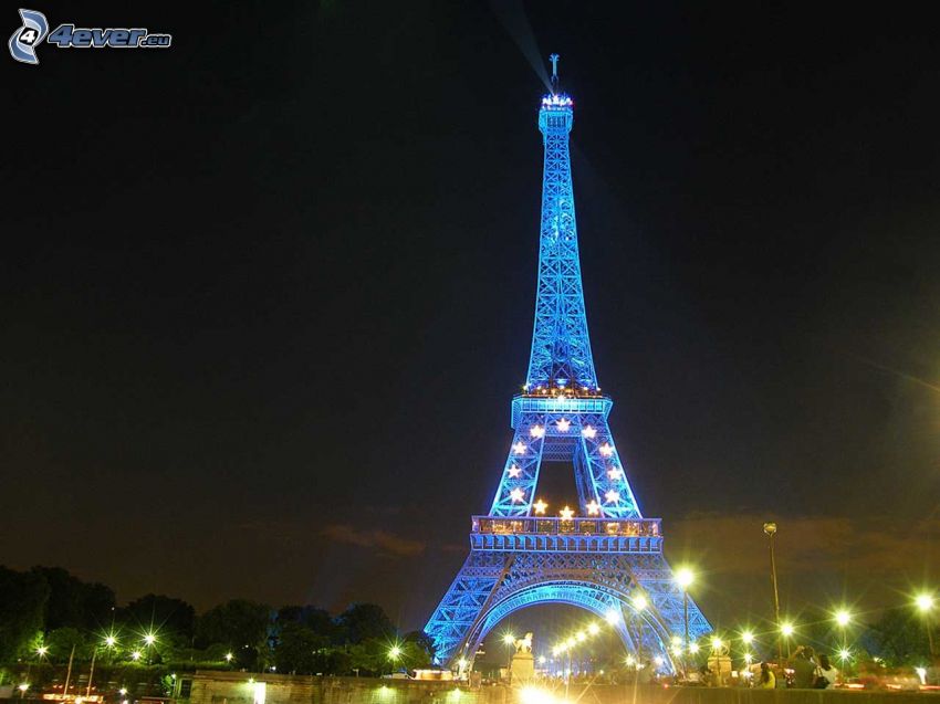 Eiffeltornet på natten