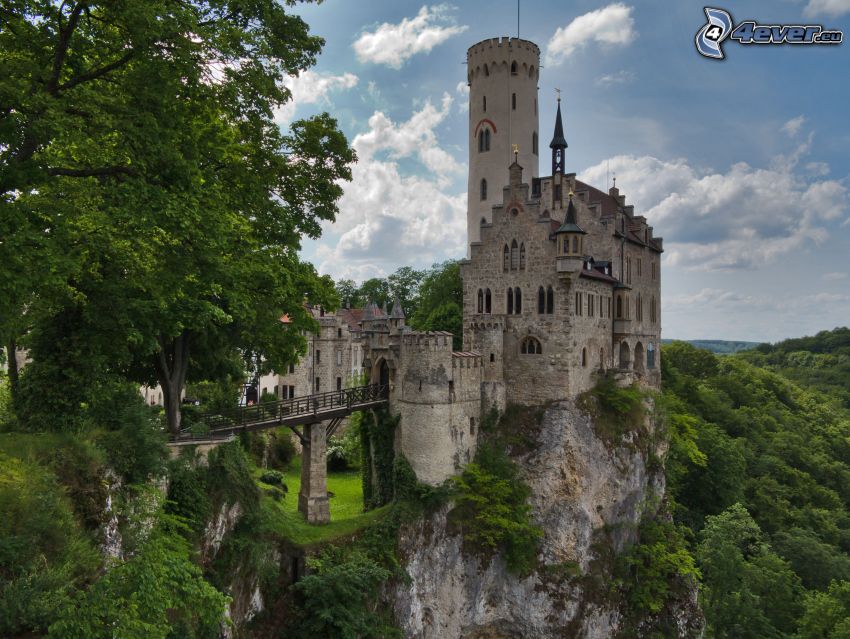 Lichtenstein Castle, grönska