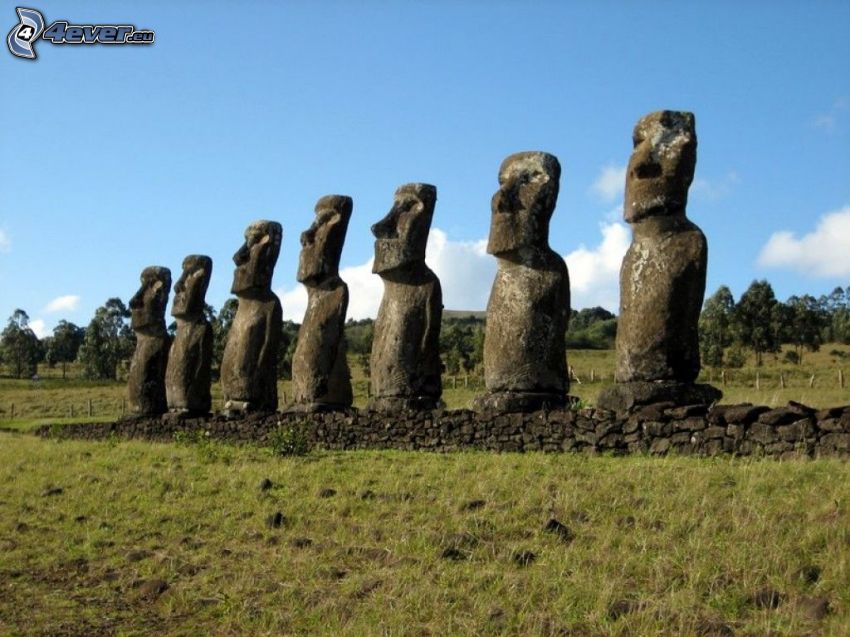 Moai statyerna, påsköarna