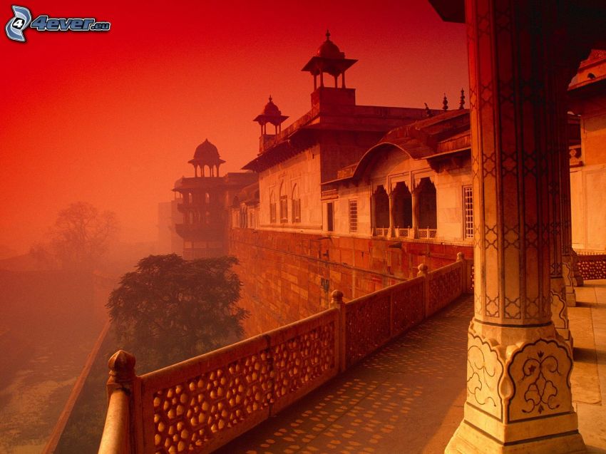 Röda fortet i Agra, Indien